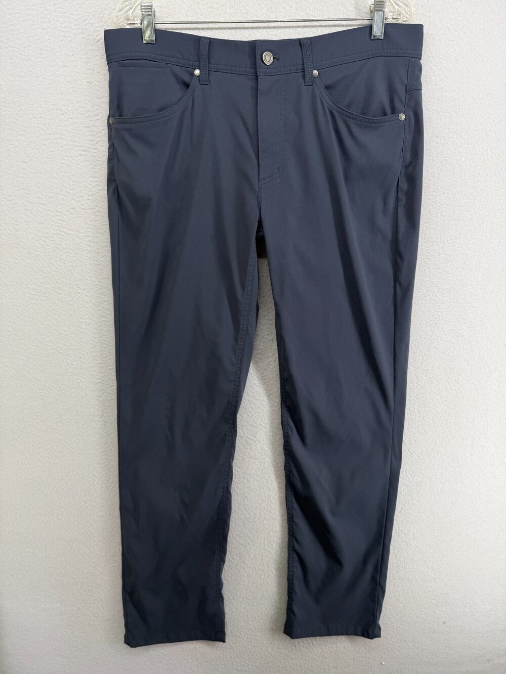 LL BEAN Pants Mens 34x30 Venture Performance Chino 5 Pocket Stretch Nylon Blue